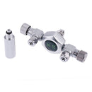 2-Way Stainless Steel Aquarium CO2 Splitter Regulator Check Valve