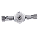 2-Way Stainless Steel Aquarium CO2 Splitter Regulator Check Valve