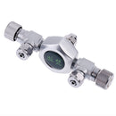 2-Way Stainless Steel Aquarium CO2 Splitter Regulator Check Valve