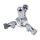 3-Way Stainless Steel Aquarium CO2 Splitter Regulator Check Valve
