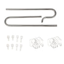 Set Of Mirror Polished Easy To Clean Pipe Inflow + Pipe Outflow + Pipe Fixation Holder For Aquarium Plant Tank 16mm