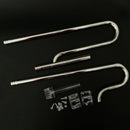 Set Of Mirror Polished Easy To Clean Pipe Inflow + Pipe Outflow + Pipe Fixation Holder For Aquarium Plant Tank 16mm