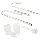 Set Of Mirror Polished Easy To Clean Pipe Inflow + Pipe Outflow + Pipe Fixation Holder For Aquarium Plant Tank 16mm