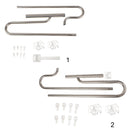 Set Of Mirror Polished Easy To Clean Pipe Inflow + Pipe Outflow + Pipe Fixation Holder For Aquarium Plant Tank 16mm