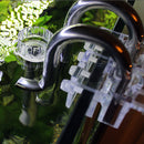 Set Of Mirror Polished Easy To Clean Pipe Inflow + Pipe Outflow + Pipe Fixation Holder For Aquarium Plant Tank 16mm