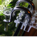 2 Piece Aquarium Water Tube Surface Skimmer Filter Outflow and Inflow Pipe Tubing with Screws, 12mm and 16mm, Tank Mounted