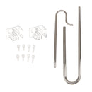 Set 2 Piece Stainless Steel Aquarium Water Pipes Outflow & Inflow Set Tubing Pipe for 12mm and 16mm Hose, Plant Tank kits