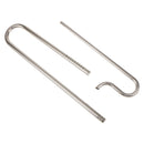 Set 2 Piece Stainless Steel Aquarium Water Pipes Outflow & Inflow Set Tubing Pipe for 12mm and 16mm Hose, Plant Tank kits