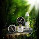 Professional Dual-Gauge CO2 Regulator Meter Carbon Dioxide Pressure Reducer with Solenoid Adjustable Valve and Bubble Counter