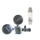 Professional Dual-Gauge CO2 Regulator Meter Carbon Dioxide Pressure Reducer with Solenoid Adjustable Valve and Bubble Counter