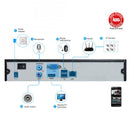 8 Channel Security System DVR Camera P2P DHCP DNS/DDNS Network Digital Video Recorder 6TB