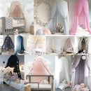 Children Bedroom Decor Bed Canopy Baby Insect Flies Protection Kids Reading Play Portable Tents Cotton Mosquito Net Blue