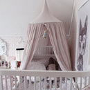 Children Bedroom Decor Bed Canopy Baby Insect Flies Protection Kids Reading Play Portable Tents Cotton Mosquito Net Pink