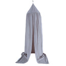 Children Bedroom Decor Bed Canopy Baby Insect Flies Protection Kids Reading Play Portable Tents Cotton Mosquito Net Gray