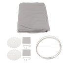 Children Bedroom Decor Bed Canopy Baby Insect Flies Protection Kids Reading Play Portable Tents Cotton Mosquito Net Gray