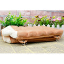 Warm Hammock for Small Pet Animals Ferret Rat Hamster Bird Parrot Squirrel Hanging Bed Toy House Light Brown (Square Hammock)