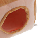 Warm Hammock for Small Pet Animals Ferret Rat Hamster Bird Parrot Squirrel Hanging Bed Toy House Light Brown (Square Hammock)