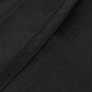Soft Comfortable Shrink Resistant Solid Color Satin Silk Bedding Duvet Cover+Flat Sheet+Pack of 2PCS Pillow Case FOR 5ft Bed Black