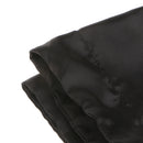 Soft Comfortable Shrink Resistant Solid Color Satin Silk Bedding Duvet Cover+Flat Sheet+Pack of 2PCS Pillow Case FOR 5ft Bed Black