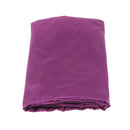 Soft Comfortable Shrink Resistant Solid Color Satin Silk Bedding Duvet Cover+Flat Sheet+Pack of 2PCS Pillow Case FOR 5ft Bed Dark Purple