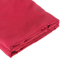 Soft Comfortable Shrink Resistant Solid Color Satin Silk Bedding Duvet Cover+Flat Sheet+Pack of 2PCS Pillow Case FOR 5ft Bed Red
