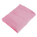 Soft Comfortable Shrink Resistant Solid Color Satin Silk Bedding Duvet Cover+Flat Sheet+Pack of 2PCS Pillow Case FOR 6ft Bed Pink