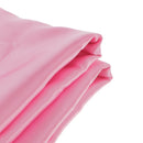 Soft Comfortable Shrink Resistant Solid Color Satin Silk Bedding Duvet Cover+Flat Sheet+Pack of 2PCS Pillow Case FOR 6ft Bed Pink