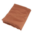 Soft Comfortable Shrink Resistant Solid Color Satin Silk Bedding Duvet Cover+Flat Sheet+Pack of 2PCS Pillow Case FOR 6ft Bed Coffee