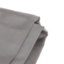Soft Comfortable Shrink Resistant Solid Color Satin Silk Bedding Duvet Cover+Flat Sheet+Pack of 2PCS Pillow Case FOR 6ft Bed Gray