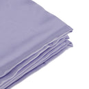 Soft Comfortable Shrink Resistant Solid Color Satin Silk Bedding Duvet Cover+Flat Sheet+Pack of 2PCS Pillow Case FOR 6.6ft Bed Light Purple