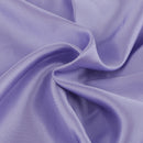 Soft Comfortable Shrink Resistant Solid Color Satin Silk Bedding Duvet Cover+Flat Sheet+Pack of 2PCS Pillow Case FOR 6.6ft Bed Light Purple