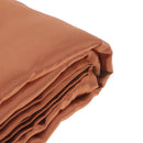 Soft Comfortable Shrink Resistant Solid Color Satin Silk Bedding Duvet Cover+Flat Sheet+Pack of 2PCS Pillow Case FOR 6.6ft Bed Coffee