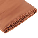 Soft Comfortable Shrink Resistant Solid Color Satin Silk Bedding Duvet Cover+Flat Sheet+Pack of 2PCS Pillow Case FOR 6.6ft Bed Coffee