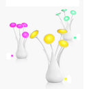 USB Vase Design Desk Lamp Light Bonsai LED Table Lamp Light - Purple