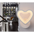 Romantic Unique Acrylic Decorative Lamp Light Lamp Heart Shape Warm White 220V