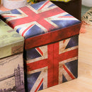 Non-woven Straw Covering Film for Shoes Sitting Stool Storage Box Union Jack
