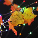 165cm Battery Powered LED Rope String Light Decorative Fairy Lamp with Maple Leaves, Warm White