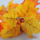 165cm Battery Powered LED Rope String Light Decorative Fairy Lamp with Maple Leaves, Warm White