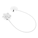 Magnetic Crystal Rhinestone Curtain Drape Tieback Tie Backs Buckle Clips Holdbacks String Rope, 35cm