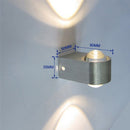 AC85-265V 6W LED Crystal Wall Light Creative Aluminum Light Decorative Light