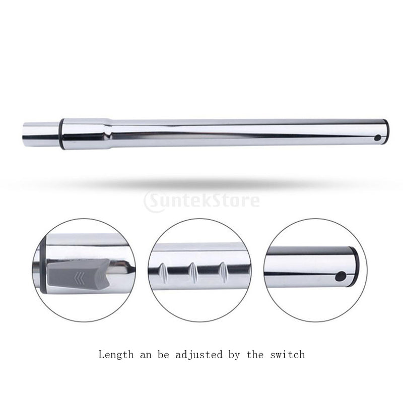 1.25 inch/32mm Dia. Telescopic Vacuum Tube Extension Wand Stainless Steel