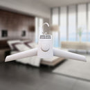 Portable White Electric Clothing Dryer Smart Clothes Hanger Dryer, Detachable Foldable Design Great for Travelling EU Plug