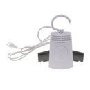Portable White Electric Clothing Dryer Smart Clothes Hanger Dryer, Detachable Foldable Design Great for Travelling EU Plug