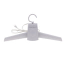 Portable White Electric Clothing Dryer Smart Clothes Hanger Dryer, Detachable Foldable Design Great for Travelling EU Plug