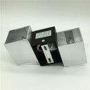 6W AC85-265V Aluminum LED Wall Sconce KTV Bar Hall Porch Walkway Decorative Wall Lamp Lighting Fixture, Silver + Black