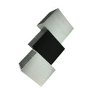 6W AC85-265V Aluminum LED Wall Sconce KTV Bar Hall Porch Walkway Decorative Wall Lamp Lighting Fixture, Silver + Black