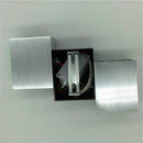 6W AC85-265V Aluminum LED Wall Sconce KTV Bar Hall Porch Walkway Decorative Wall Lamp Lighting Fixture, Silver + Black