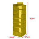 6 Cube Grommet Cloth Door Wall Hanging Closet Wardrobe Clothing Organizer Storage