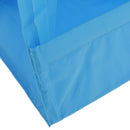 Dustpoof 6 Shelves Oxford Cloth Hanging Closet Organizer Clothes Makeup Cosmetic Storage Holder Collapsible Divider Blue