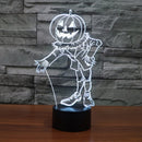5V 3D Pumpkin Man LED Night Light 7 Colors Touch Switch Table Dest Lamp 0.5W